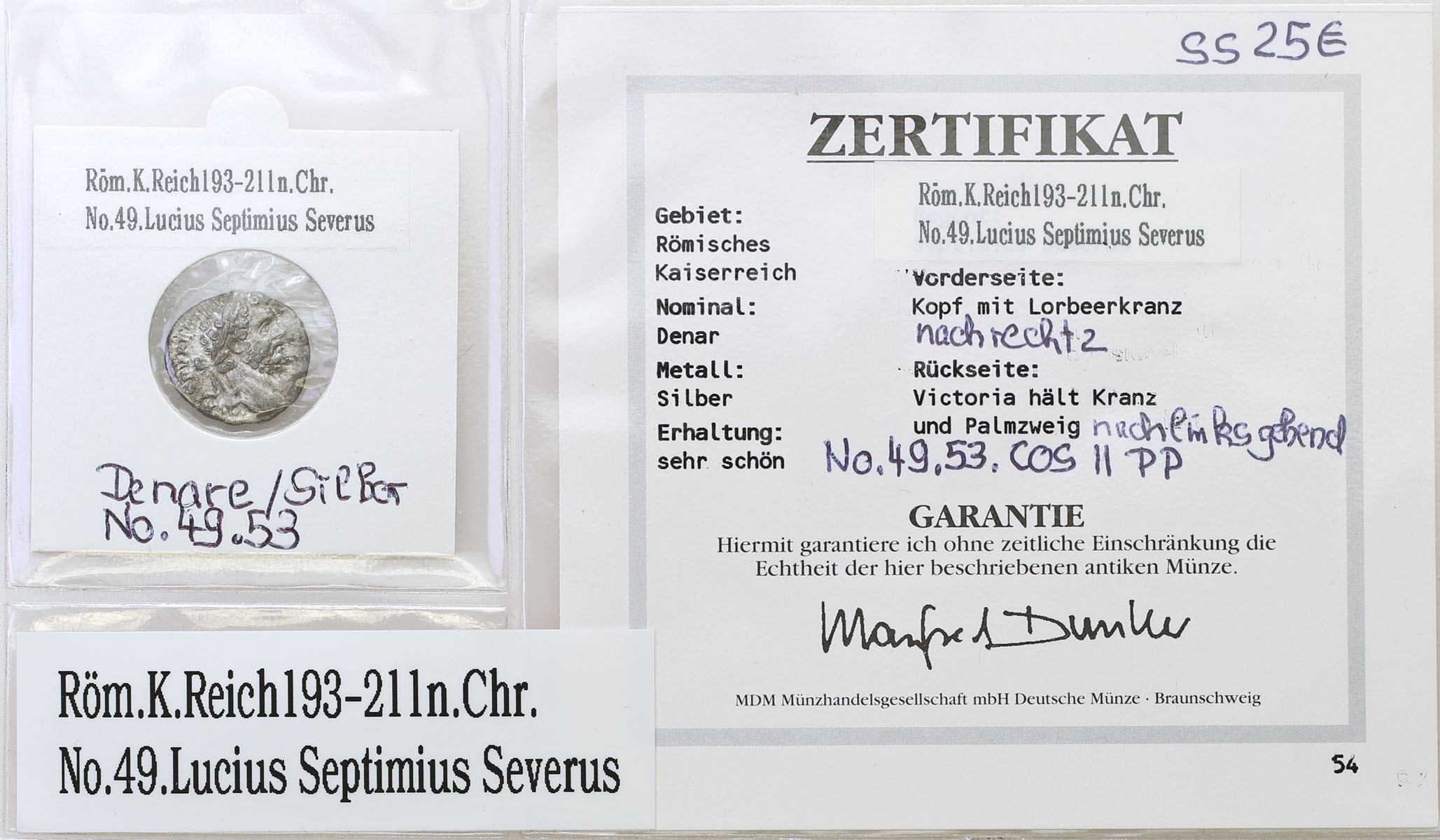 Cesarstwo Rzymskie. Septymiusz Sewer (193 – 211) Denar, Rzym